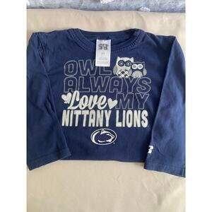 Penn State Nittany Lions Toddler Long Sleeve Shirt 3T Russell Athletics